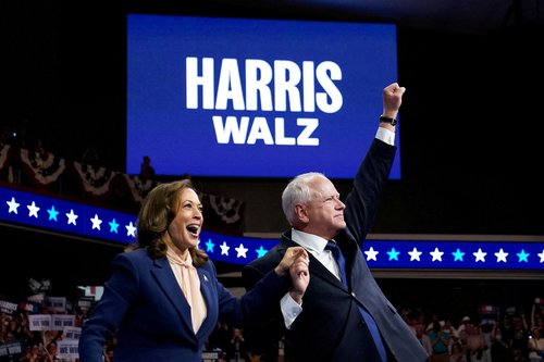 kamala harris, tim walz