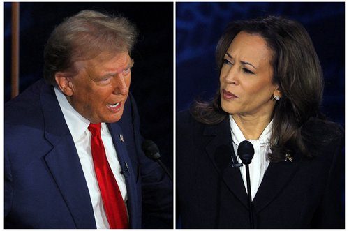 Donald Trump, Kamala Harris, soočenje