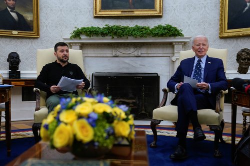 Joe Biden, Volodimir Zelenski