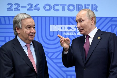 Antonio Guterres, Vladimir Putin