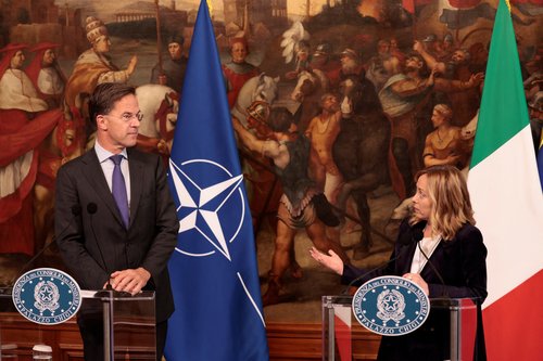 Mark Rutte, Nato, Georgia Meloni