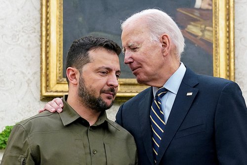 Joe Biden, Volodimir Zelenski