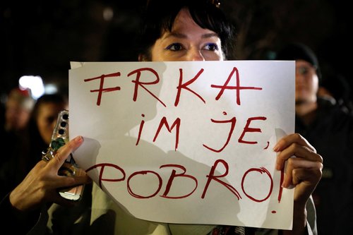 Podgorica, Cetinje, protest, Črna gora