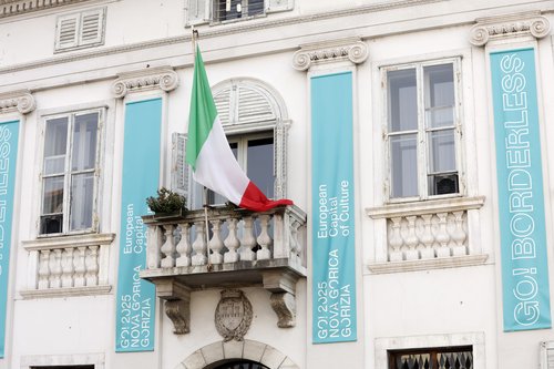 Benito Mussolini, protestni shod, častni občan, Gorica