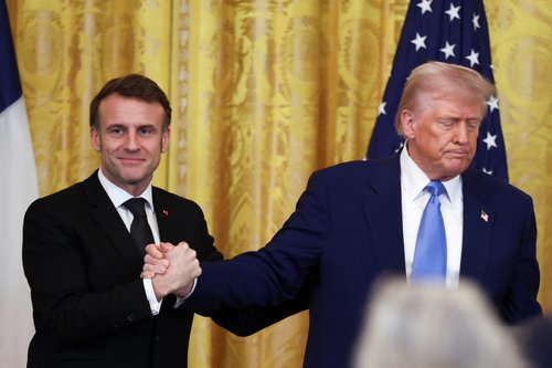 Emmanuel Macron. Donald trump