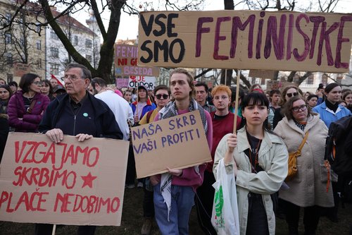 Noèem cvetlice, daj mi delavske pravice