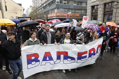 protest, zbor, ljubljana, srbija