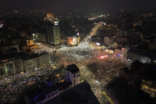 protest beograd srbija