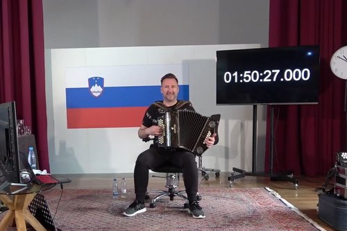 Robert Goter, harmonika, rekord