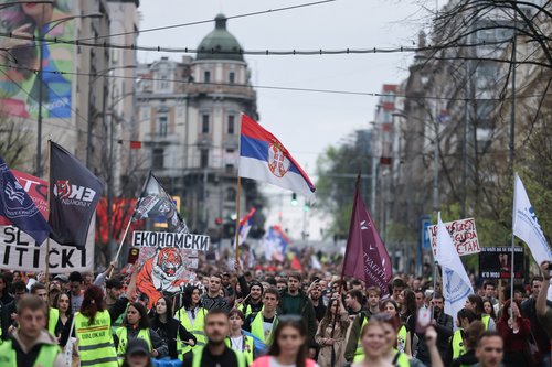 srbija, protest, študenti