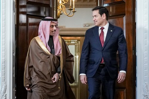 princ Faisal bin Farhan, Marco Rubio