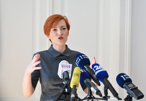 Novinarska konferenca Levice ob začetku kampanje