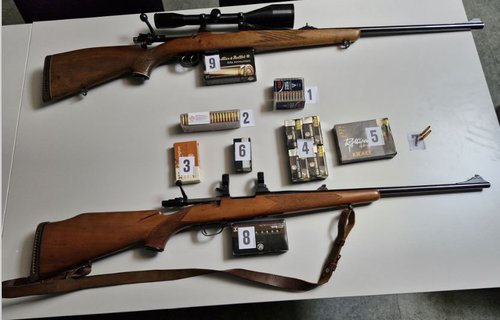 puška, velenje, zasežena, orožje