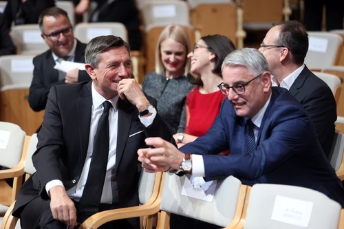 Matjaž Han in Borut Pahor