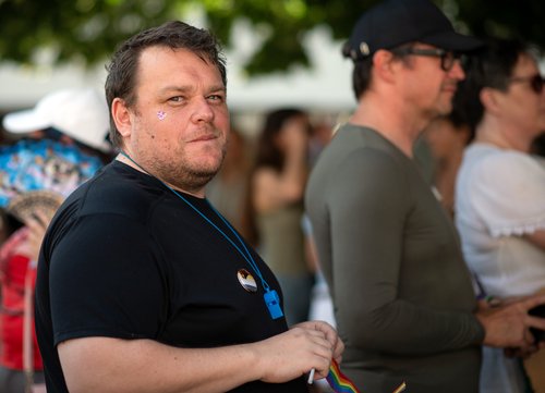 Simon Maljevac na paradi ponosa v Mariboru