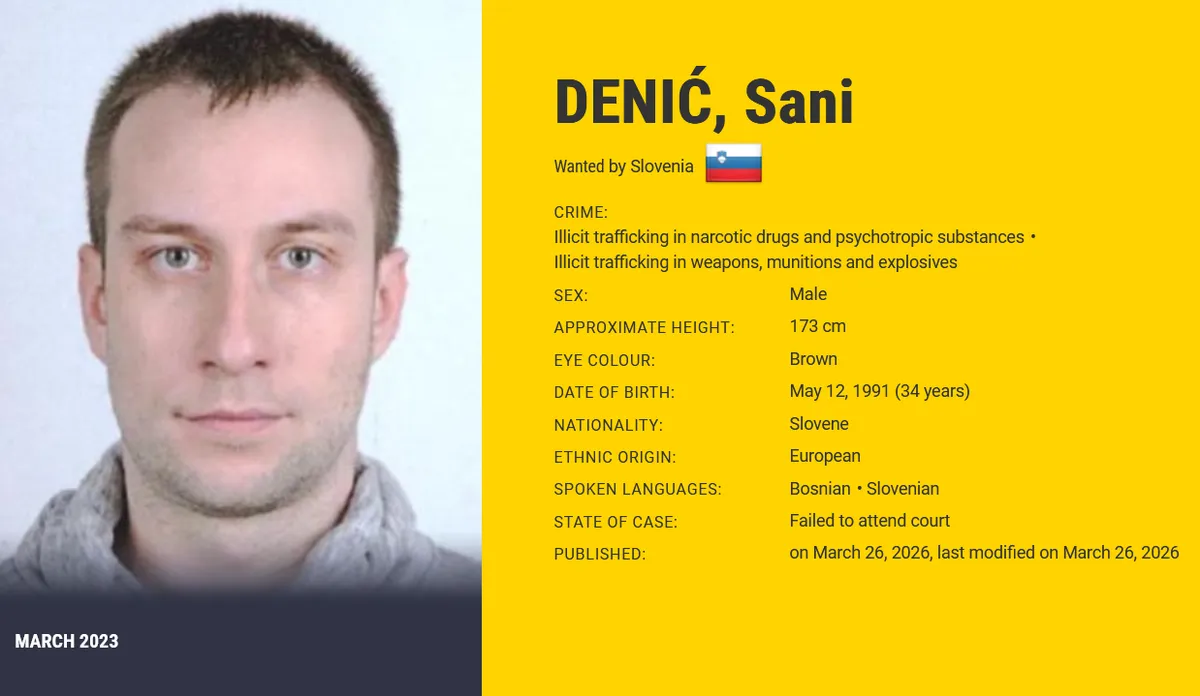 Na seznamu najbolj iskanih nov obraz: Jeseničan, ki ga policija išče od 2023