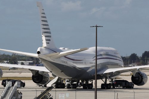 Boeing 747-8, ki naj bi ga Katar podaril Trumpovi adminisrtaciji