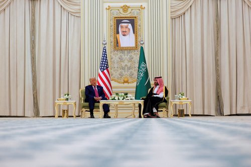 Donald Trump in Mohamed bin Salman