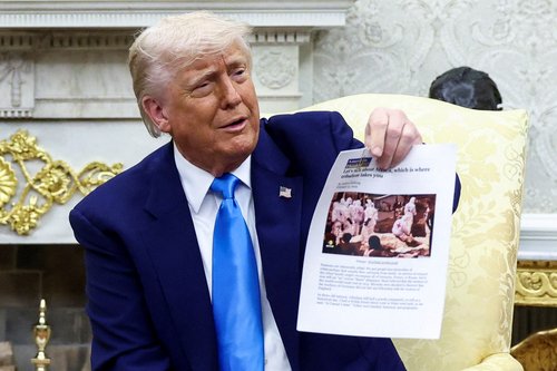 donald trump v beli hiši