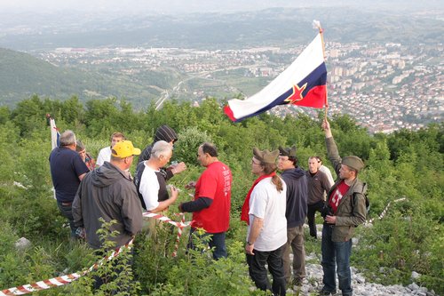 Komemoracija pri napisu Tito na Sabotinu