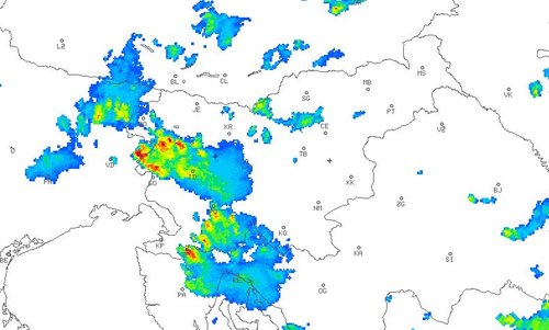 radarska slika padavin