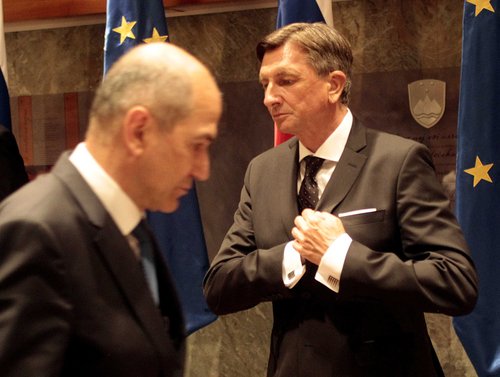 Borut Pahor, Janez Janša
