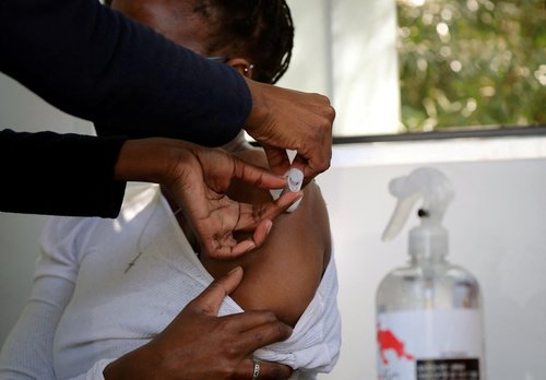 FILE PHOTO: COVID-19 vaccination in Houghton, Johannesburg