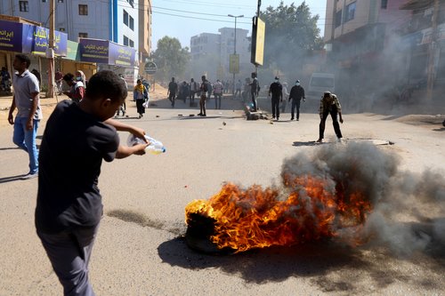 Protestsudan against military rule, in Khartoum
