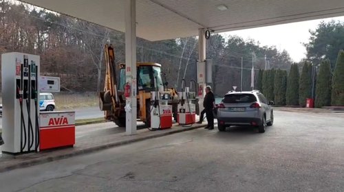 Bencinska črpalka na Madžarskem