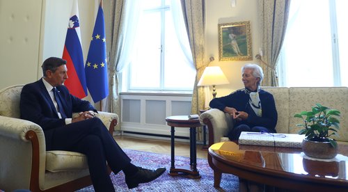christine lagarde, borut pahor