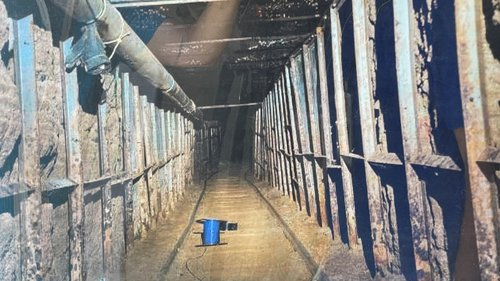Subterranean tunnel discovered at U.S. Mexico border in San Diego