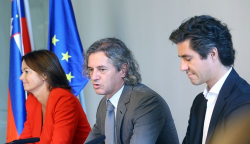 Tanja Fajon, Robert Golob, Luka Mesec