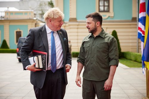 Boris Johnson, Volodimir Zelenski