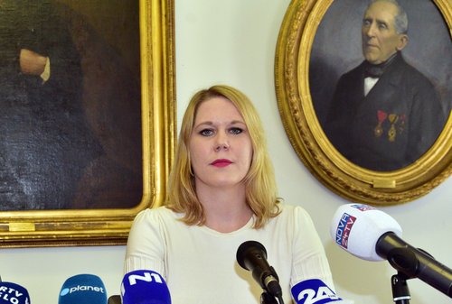 Kandidatka za predsednico Nina Krajnik