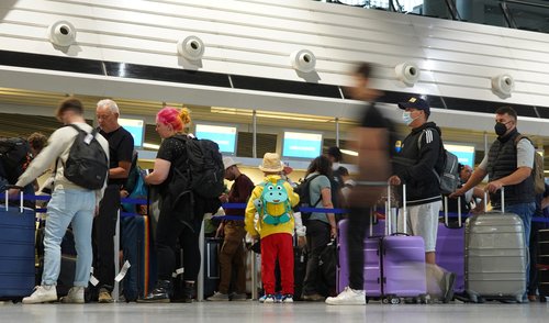 Lufthansa, stavka, letališče, gneča