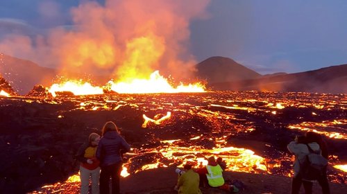 Fagradalsfjall volcano erupts near Reykjavik
