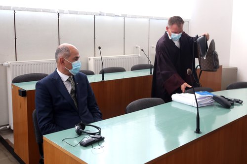 Janez Janša na sodišču