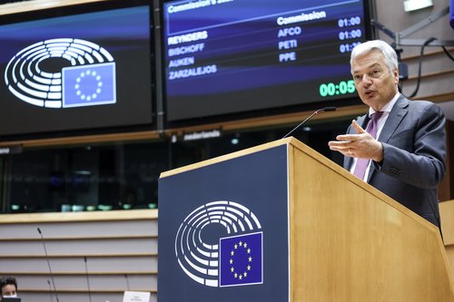 Didier Reynders, Evropska komisija, EU