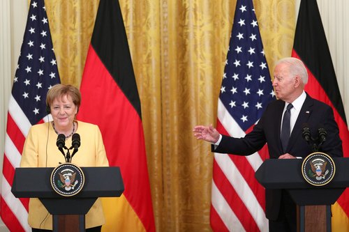 Joe Biden, Angela Merkel