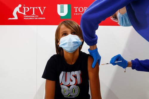 Italy started vaccinating 12-18-year-olds against COVID-19, in Rome