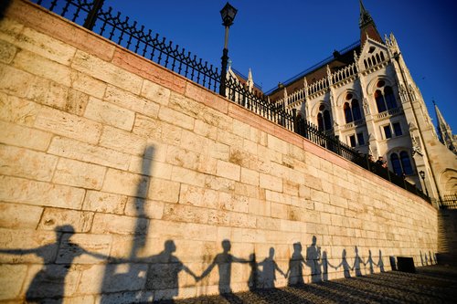 Protest against latest anti-LGBTQ law in Budapest
