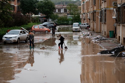 Kitajska, poplave, Shanxi