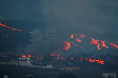 Vulkan, La Palma, Španija, Lava