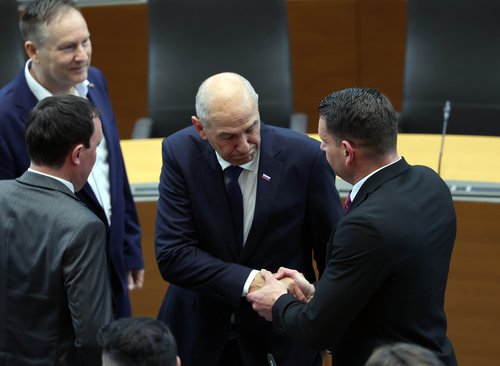 Zoran Stevanović in Janez Janša