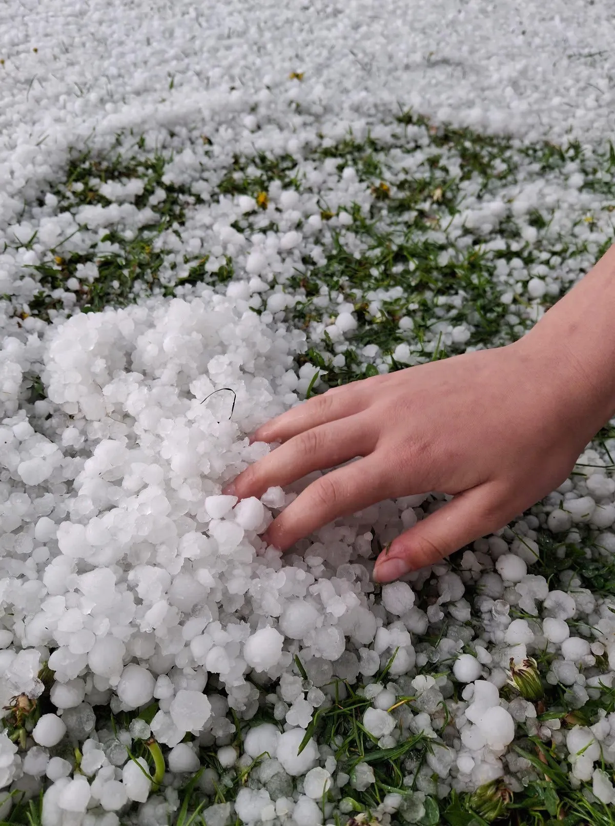 V veljavi rumeno opozorilo: v okolici Velenja padala manjša toča (FOTO & VIDEO)