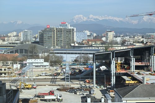 Gradnja Železniške postaje Ljubljana