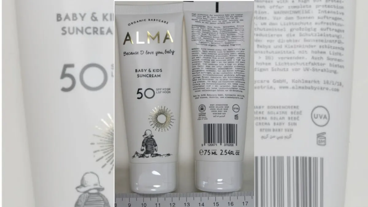 Odpoklicali kremo za sončenje za dojenčke in otroke