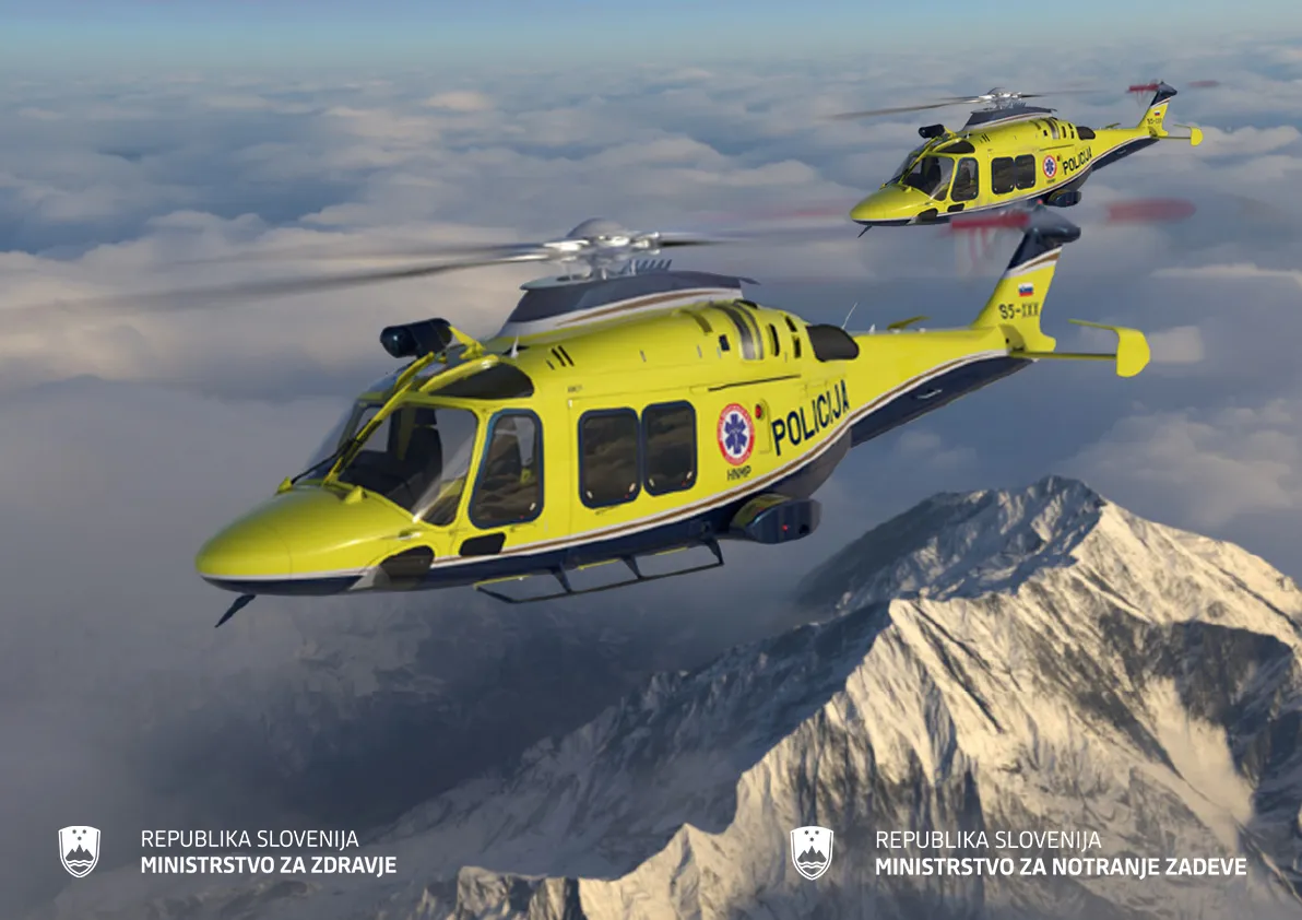 Kako bosta videti nova helikopterja za nujno medicinsko pomoč