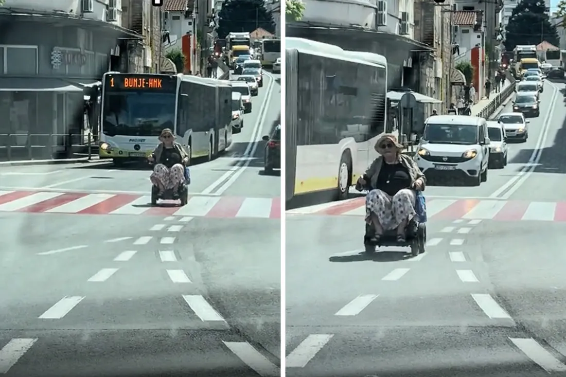 Posnetek iz Splita nasmejal splet: "Babi, kaj delaš?"