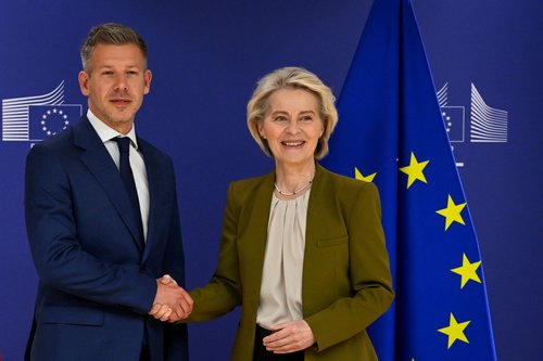 Peter Magyar in Ursula von der Leyen
